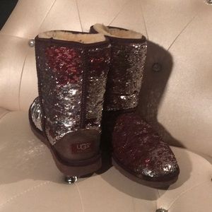 Multicolored Sequin Shifting Authentic Uggs